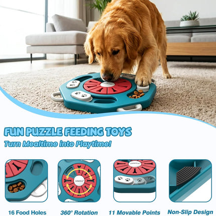 YINEYA Dog Puzzle Toy, Enrichment Toys for Dogs Training IQ & Treat Brain Games, Dog Toys to Keep Them Busy, Mental Stimulation for Dogs, Puppy Toy for Treat Dispensing, Puzzle for Small, Medium, Cats