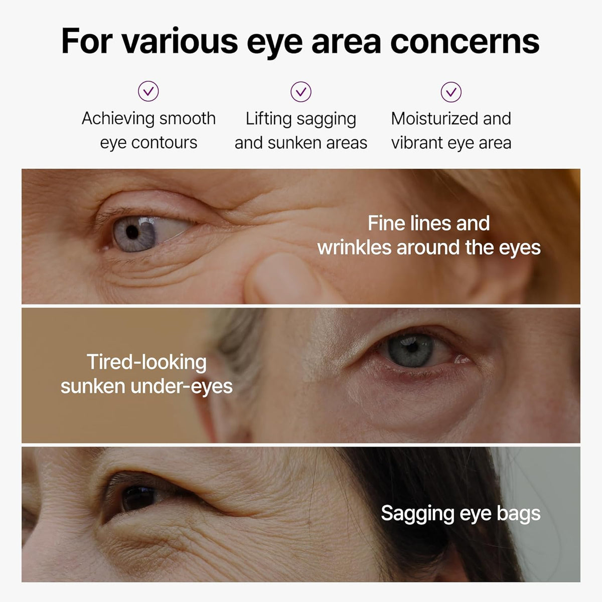 Calcium Bonding Eye Cream – Peptide & Hyaluronic Acid Eye Cream for Wrinkles, Dark Circles & Puffy Eyes - photo 4