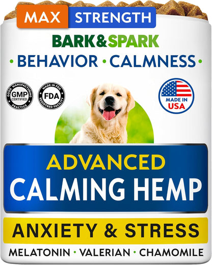 Advanced Calming Hemp Treats for Dogs - Hemp Oil + Melatonin