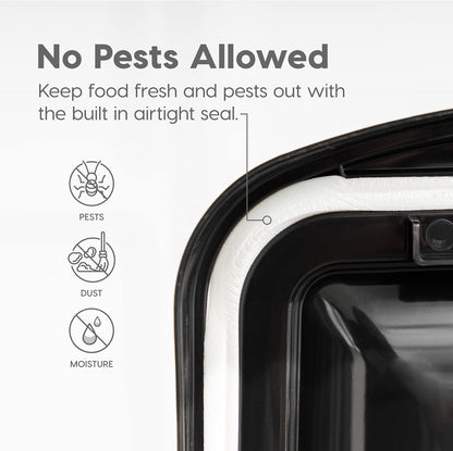 Airtight Dog Food Storage Container, Up to 10 lbs, for Dog Cat Bird and Other Pet Food Storage Bin, Keep - photo 4