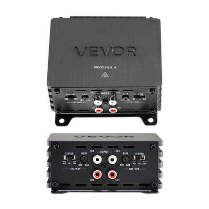 4 Channel Car Audio Amplifier 2 Ohm Stable Bridgeable Class D Full Range Amp Max Power 4 x 110W @ 4 Ohm / 4 x 160W @ 2 Ohm for Car SUV Truck Off-Road