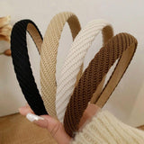 Headbands for Women Thin Knitted Hairbands Fashion Non Slip Headband for Women's Hair Cute Solid Colors Hair Accessories 4 PCS