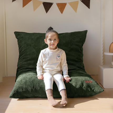 3 in 1 Kids Bean Bag Chair, Comfy Floor Sofa with Removed Cover