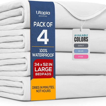 4 Pack Washable Pee Pads for Dogs 34" x 36", Waterproof Dog Training Pads - photo 11
