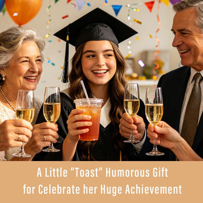 Graduation Gifts 2026 - "A Little Toast to Your Next Chapter Keychain with Card, Funny Senior 2026 Gifts - photo 5