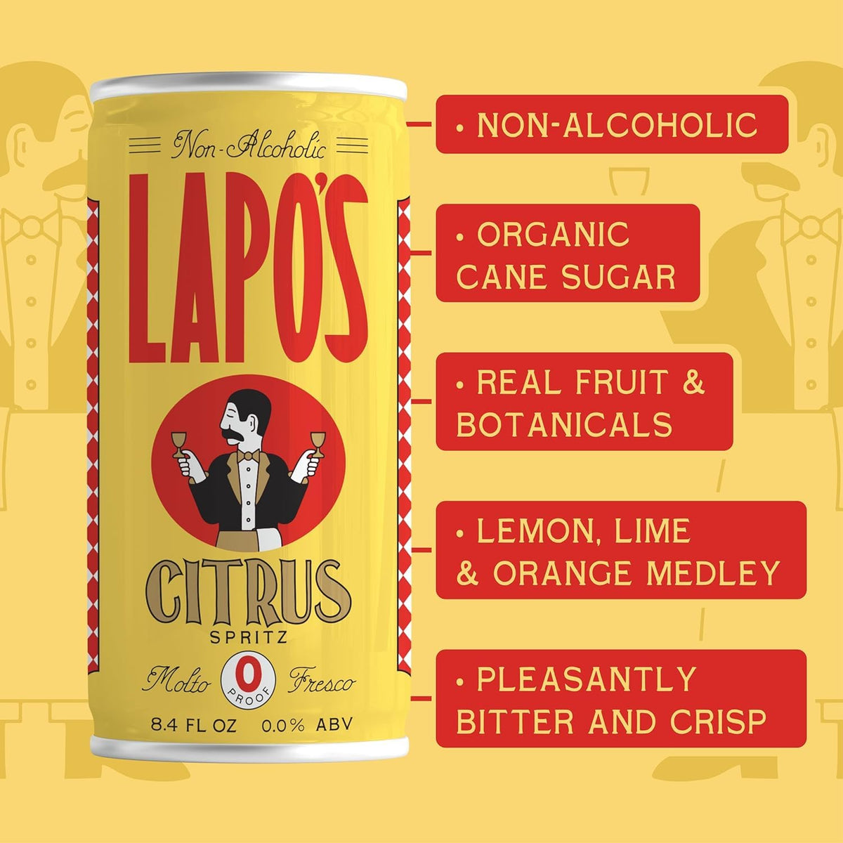 Citrus Spritz, Non Alcoholic Canned Cocktail - photo 3