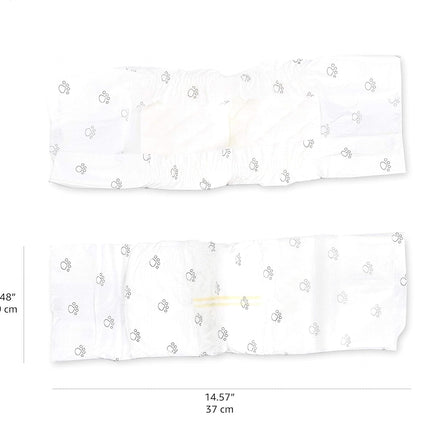Amazon Basics Super Absorbent Male Dog Diapers, Leak-Proof Disposable Wrap with Wetness Indicator, Secure Fit, Breathable, X-Small, 30 Count
