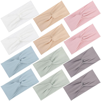 12 Pcs Stretchy Headbands for Women, Absorbed Sport Headband