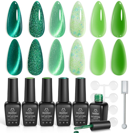 Jelly Gel Nail Polish Set, 6 Colors