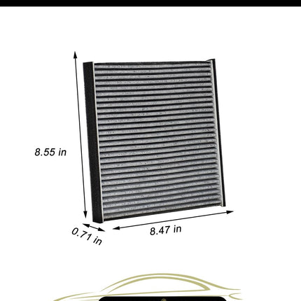 Cabin Air Filter w/Activated Carbon for Toyota Camry (2002-2006), Sienna (2004-2010), Avalon (2000-2004), Lexus RX350 (2007-2009), ES330 (2004-2006), OE# 87139-06030, YZZ05, CF10132