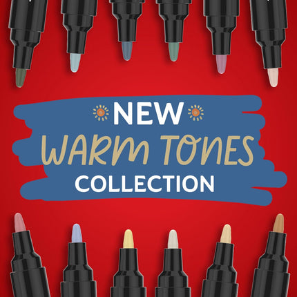 Sharpie Creative Markers, Warm Tones, Water-Based Acrylic Markers, Fine Tip, 12 Count