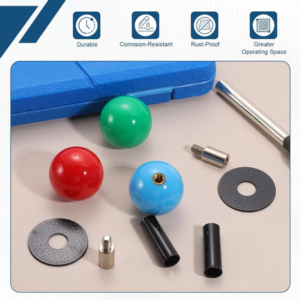 PATIKIL 6 Set Arcade Game Joystick Extender(9mm) - Arcade Joystick Shaft Extender Game Controller Rod Screw with Dust Cover Washer for Classic Fighting Machine, Silver