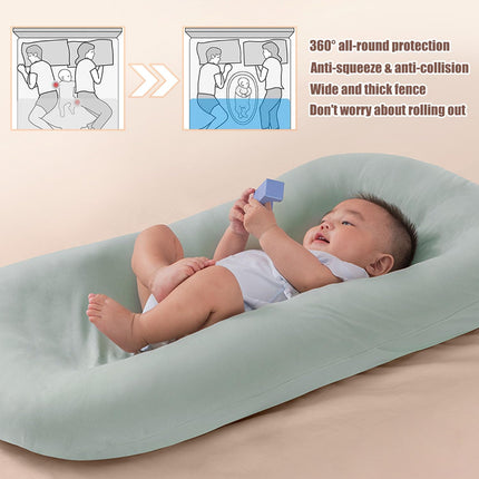 Babe Lounger for Newborn, Portable Infant Support Cushion Lounger for Newborn Supervised Use, Babe Essentials Gift (Pink)