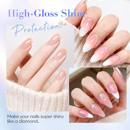 18ml No Wipe High Gloss Clear Gel Top Coat - photo 3