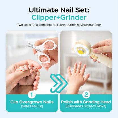 Baby Nail File, Baby Nail Trimmer Electric, Baby Nail Clipper - Gentle, Quiet with 360° Light, Safe for - photo 4