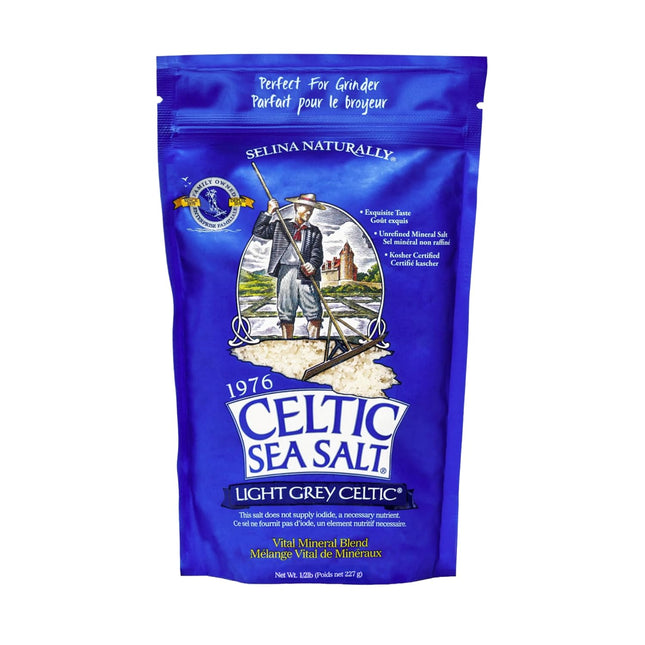 Celtic Sea Salt Light Grey — Unrefined Mineral-Rich Sea Salt (1 lb)