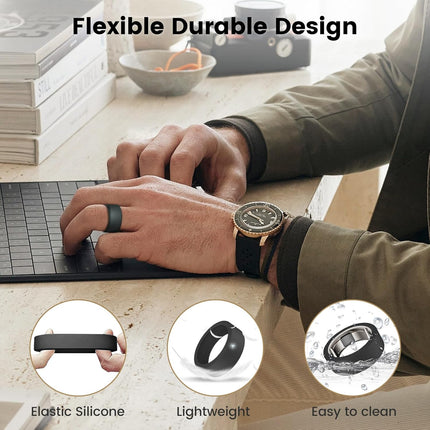 SourcetoHome 10 Pack Ring Cover Compatible with Oura Ring Gen 4/Ceramic, Oura Ring Gen 3, Anti-Scratch Elastic Silicone Oura Ring Protector Case for Men Women Working Out Gym (10Collors-1, S (6/7/8/9/10)) - General - detail view 4