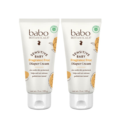 Crema para pañales para bebés sensibles sin fragancia - 25% óxido de zinc natural - caléndula, manteca de karité y manteca de cacao - verificada por EWG - vegana - desde el nacimiento