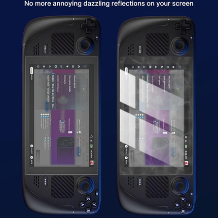 JSAUX 2-Pack Anti Glare Screen Protector for Steam Deck, 9H Hardness Matte Tempered Glass for Steam Deck OLED with Guiding Frame, Scratch Resistant, Comes with Toolkits