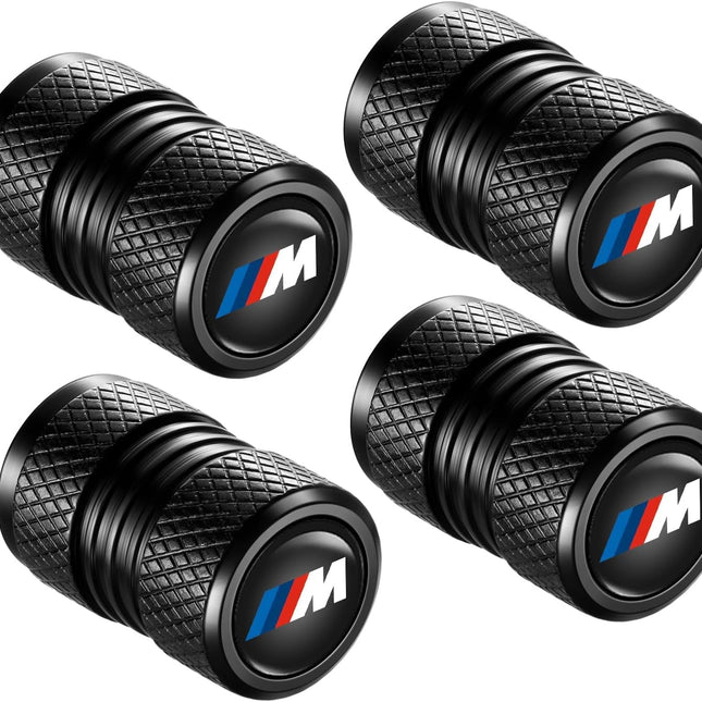 4-Pack Aluminum Alloy Tire Valve Stem Caps for BMW M Series