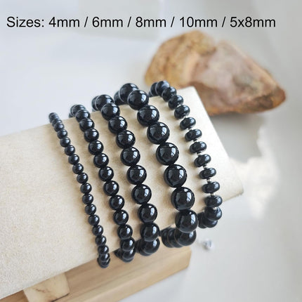 Natural Healing Gemstone Bracelet Handmade Yoga Stretch Elastic Bracelet Stress Relief Crystal Jewelry for Men and Women