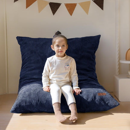 3 in 1 Kids Bean Bag Chair, Comfy Floor Sofa with Removed Cover
