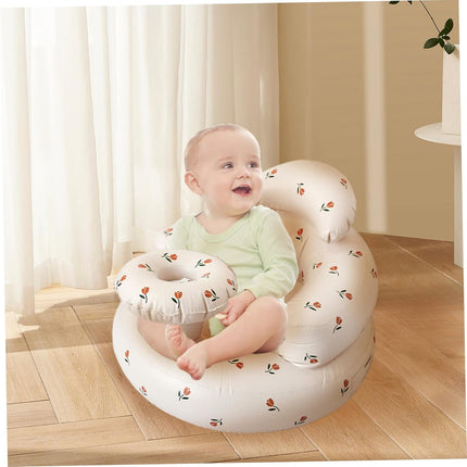 Inflatable Baby Seat for Baby 6-36 Months, Waterproof Inflatable Chair with Tray, Blow up Chair with Air Pumps, Sofa for Sitting Up, Shower, ...