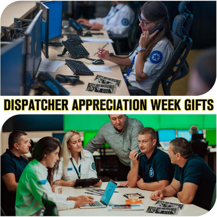 Frienda 25 Set 911 Dispatcher Gifts Bulk Telecommunicator Week Gifts Ballpoint Pens with Thank You Bookmarks 911 Dispatcher Appreciation Us Flag Ballpoint Pens for Emergency First Responder Police