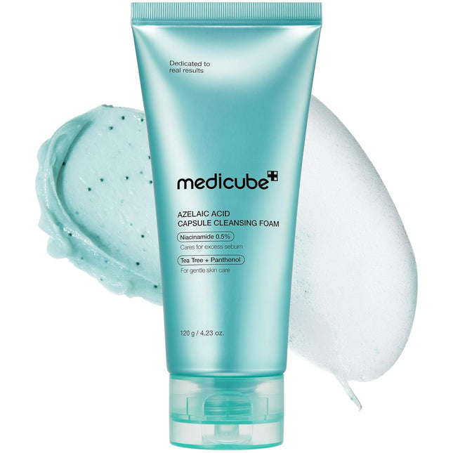 Facial Cleanser Azelaic Acid Capsule Foam Cleanser | Soothing Daily Cleansing Foam For Troubled Skin & Excess Sebum