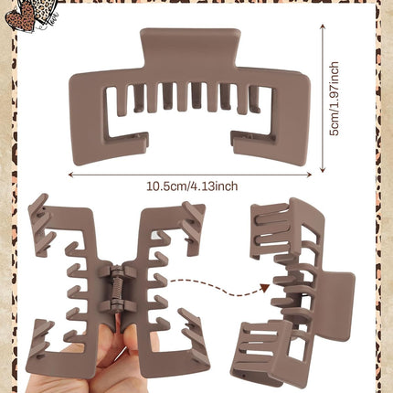 Hat-Friendly Claw Clips for Baseball Caps - 4 Pcs Trucker Hat Hair Clips for Women, Claw Clips for Thick Hair Hat Hairstyles, Gifts Hair Accessories