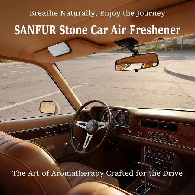 Car Air Freshener - Stone Air Freshener for Visor Clip-Long Lasting Car Odor