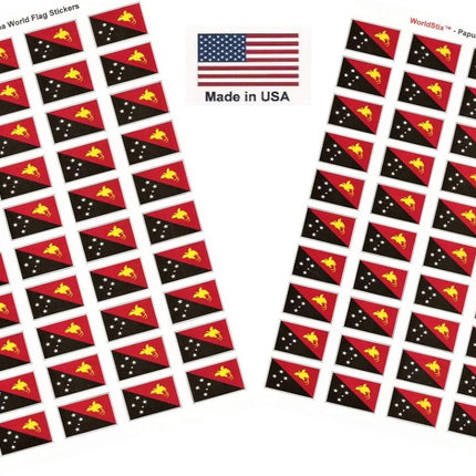 100 Japan Flag Stickers, Two Sheets of 50, 1.5" x 1" Made in America Self Adhesive Country Flag Scrapbook Stickers, Two Sheets of 50, 100 Sticker Decal Flags