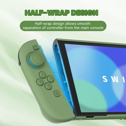 PlayVital Protective Case for Nintendo Switch 2 - Cute Dockable Hard Case Shell for Switch 2 with Thumb Grip & Sticker & Button Caps, Anti-Scratch & Shockproof Cover Skin - Matcha Green