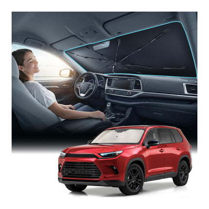 2026 Windshield Sun Shade Umbrella [Vinyl Coating Heat Shield]