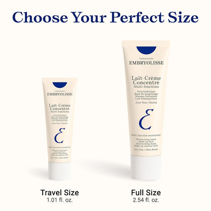 Embryolisse Lait-Crème Concentré, Multifunction Daily Face Moisturizer and Makeup Primer, Suitable for All Skin Types. French Face Cream With Shea Butter & Aloe Vera