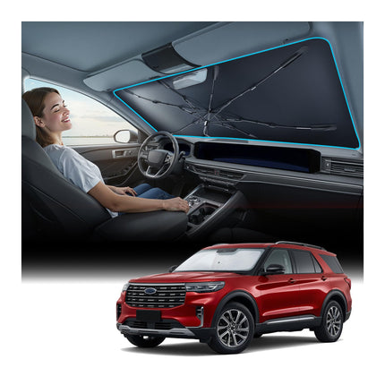 2026 Windshield Sun Shade Umbrella [Vinyl Coating Heat Shield]