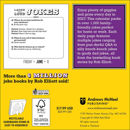 Laugh-Out-Loud Jokes 2027 Day-to-Day Calendar: 1,000 Punny Jokes