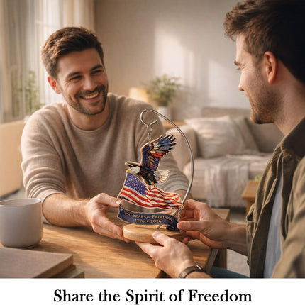 250th Anniversary USA Ornament 1776 –2026, America 250 Eagle Patriotic Tabletop Decoration, 4th of JulyDecorations, Patriotic Gift for Veterans Independence Day