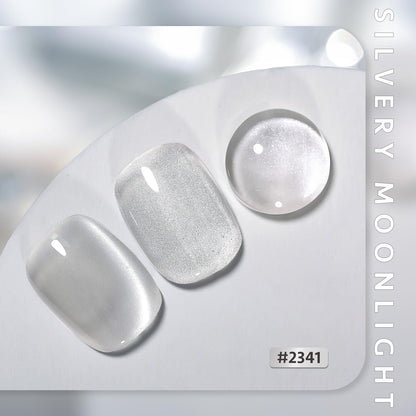 Glassy Cat Eye Gel Nail Polish, 16ml, Silvery Moonlight - photo 3
