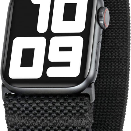 Tefeca Unity Series Elastic Compatible/Replacement Band for Apple Watch/Apple Watch Ultra (Black, Ultra Wide S fits 6.0-6.5 inch wrist, 49mm/45mm/44mm/42mm)