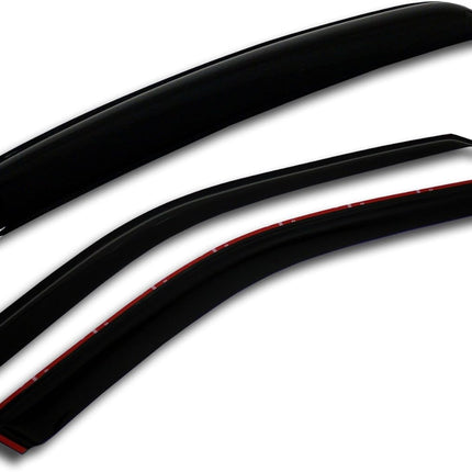 Window Visor & Sunroof 3 Pcs Set Combo | 2.0mm Outside Mount Car Rain Guard Side Deflectors | Dark Smoke Moonroof Rain Shields Compatible with 2002-2006 Acura RSX