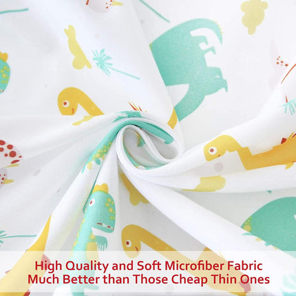 Pack and Play Sheets Boys, 2 Pack Mini Crib Sheets, Stretchy Playard Fitted Sheet, Compatible with Graco Pack n Play, Soft and Breathable Material, Dinosaur & Elephant