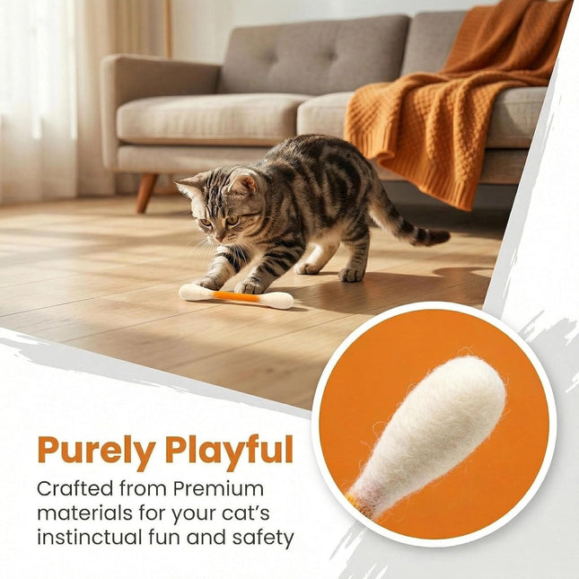 Cotton Swabs Cat Toys with Catnip,6 Pk Soft Interactive Giant Q Tip Cat
