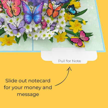 Butterflies in Nature Pop Up Card - 3D Butterfly Card for Wife, Husband, Girlfriend, Mom, Dad, Mother - photo 3