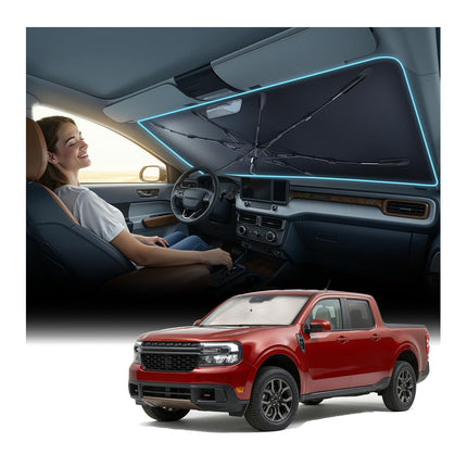2026 Windshield Sun Shade Umbrella [Vinyl Coating Heat Shield]