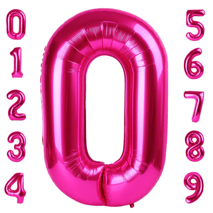 Number Balloons 5 Balloon Blue Birthday Decorations for Men Party, 40 Inch