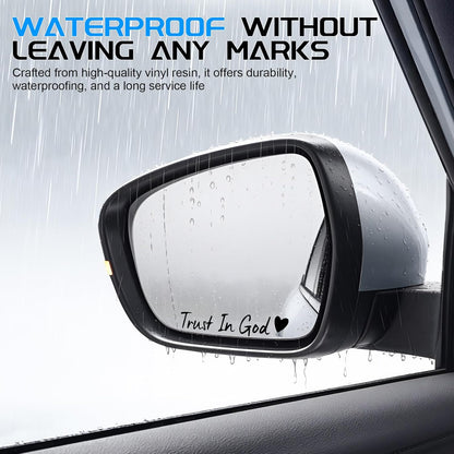 4-Piece Black Trust in God Car Decal Set - photo 3