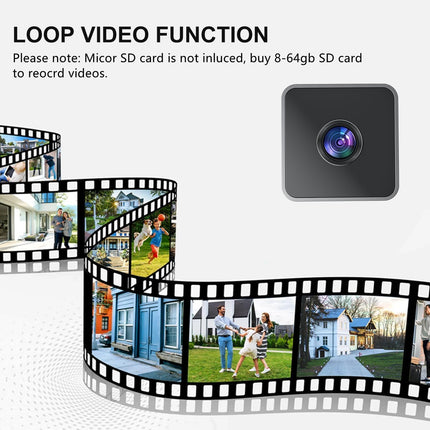 2K Secret Camera Mini Spy Cam WiFi Hidden Home Security Video Camera Small Nanny Cam with Phone APP, Night Vison Motion Detection Remote Monitor