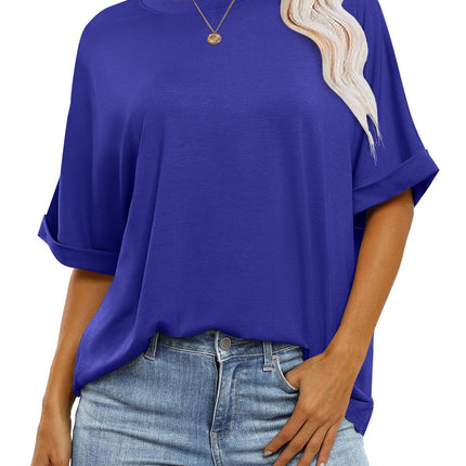 Womens Tops Summer Short Sleeve Oversized T Shirts 2026