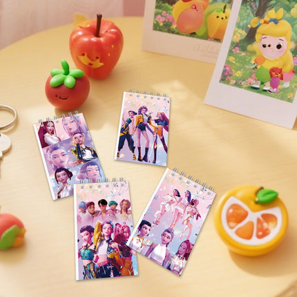 Demon Hunters Birthday Party Supplies, 24Pcs Mini Notepads for Kpop Party Gifts, Goodie Bag Stuffers, Classroom Rewards, 8 Types